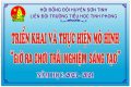 Liên đội Trường TH Tịnh Phong hướng dẫn và triển khai cho tất cả các em học sinh thực hiện mô hình ” Giờ ra chơi trải nghiệm sáng tạo”